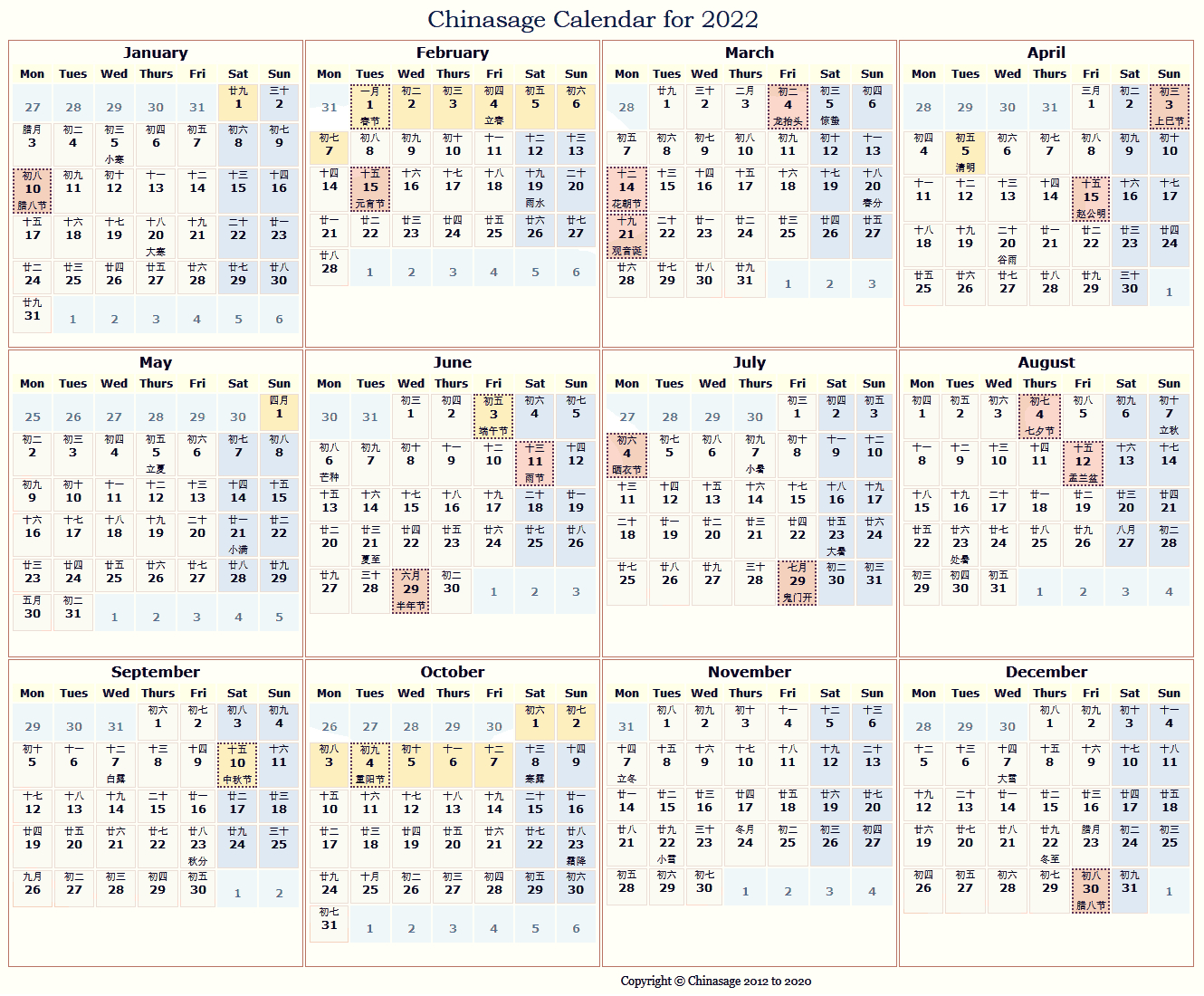 How to Isha Lunar Calendar 2022 Pdf