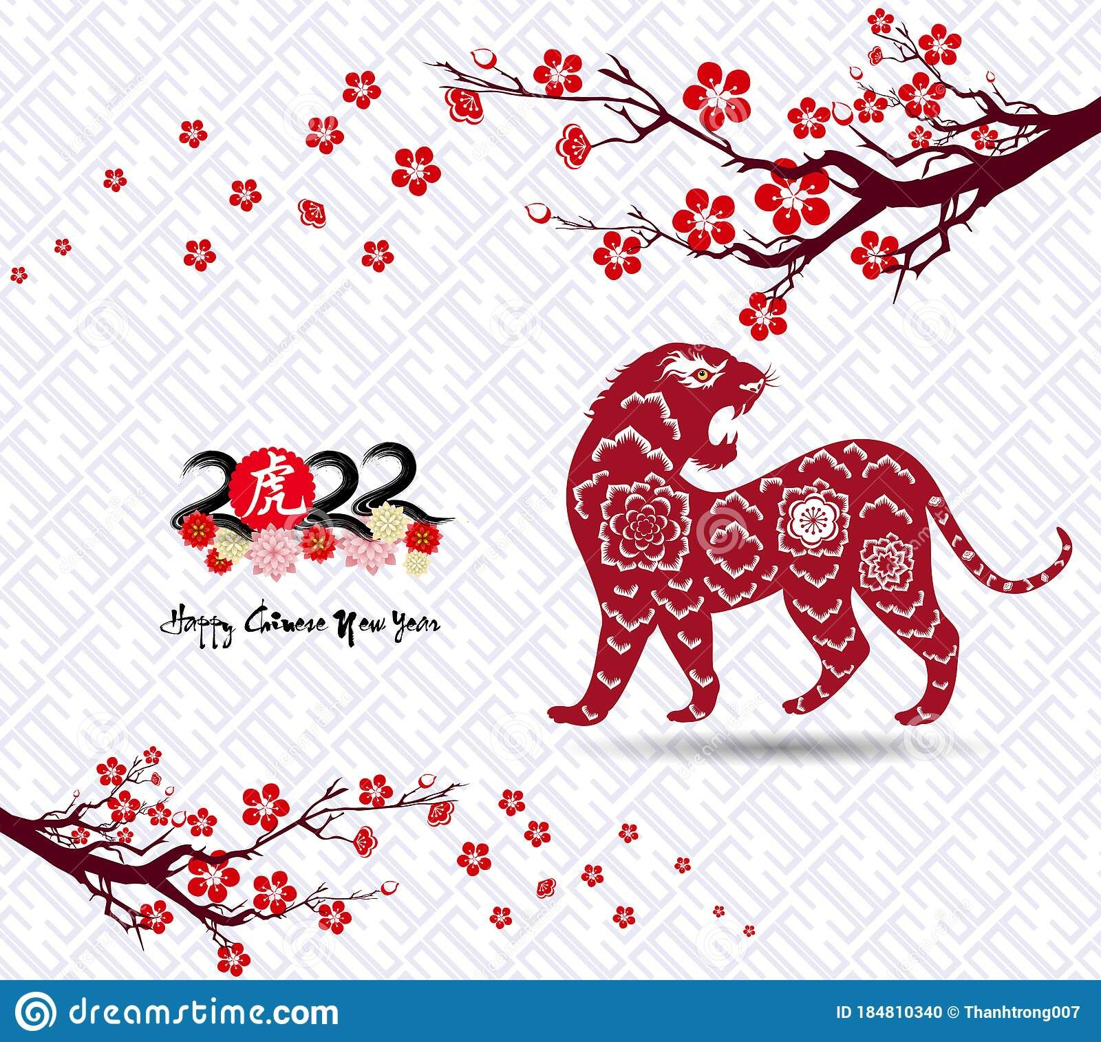 Chinese New Year 2022 - Year Of The Tiger. Lunar New Year