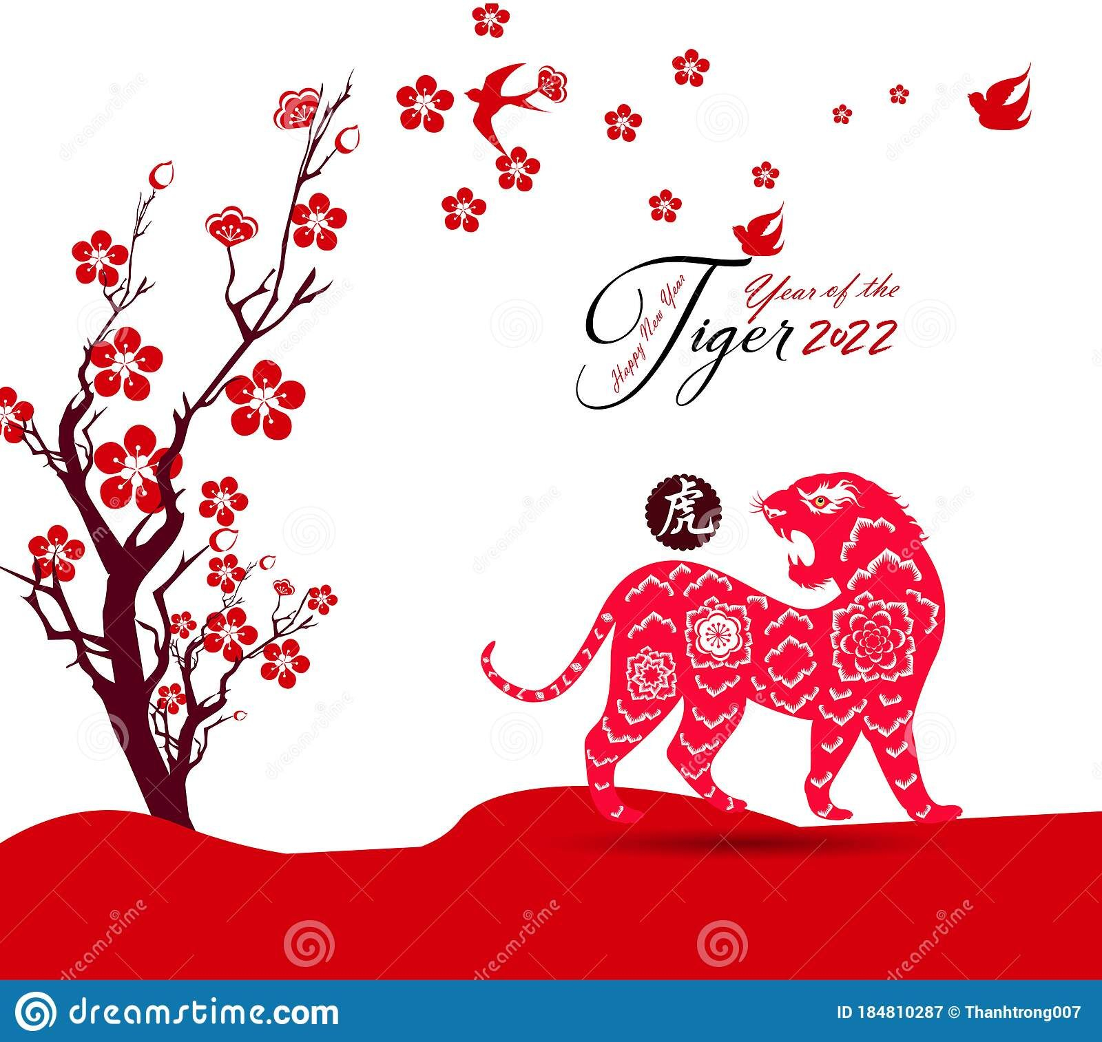 Chinese New Year 2022 - Year Of The Tiger. Lunar New Year