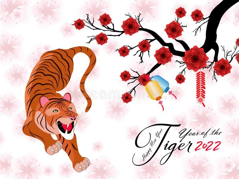 Chinese New Year 2022 - Year Of The Tiger. Lunar New Year