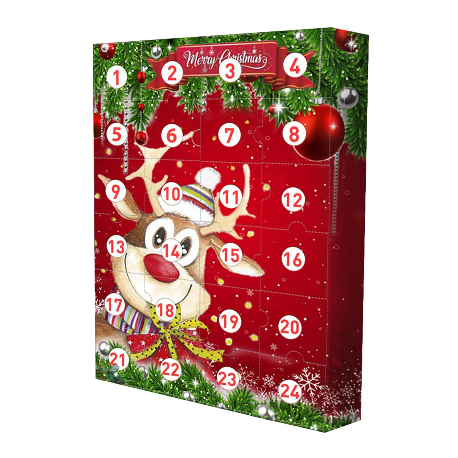 Christmas Advent Countdown Calendar 24 Days Surprise Box