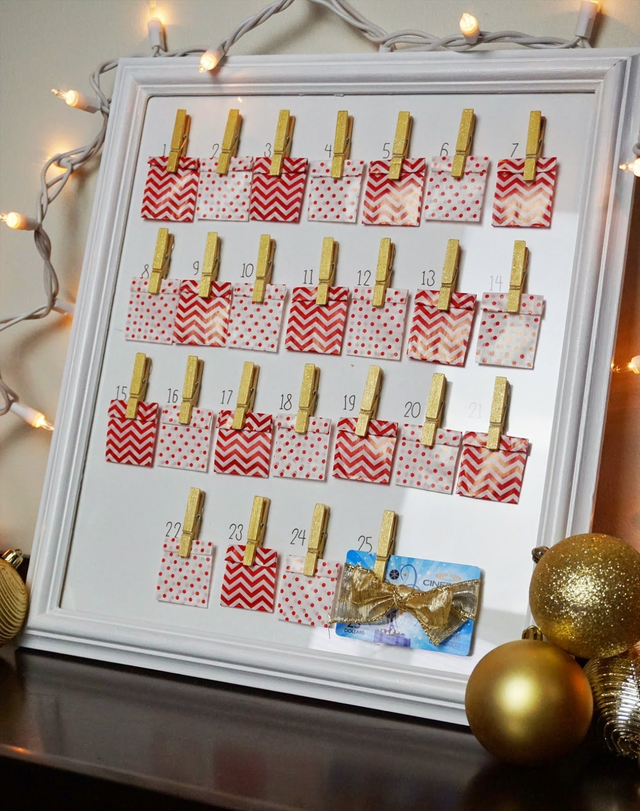 Christmas Countdown (Advent) Calendar Diy From Thediydiary