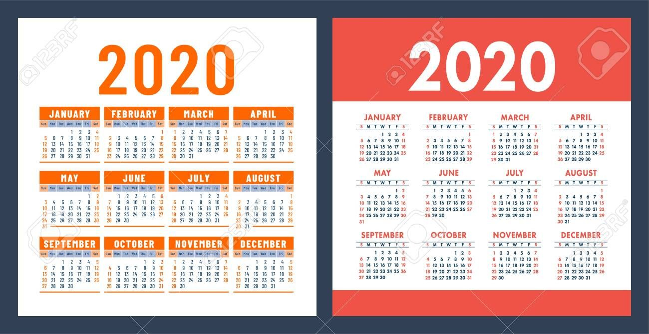 Collect Pocket Calendar 2020 Printable Frr | Calendar