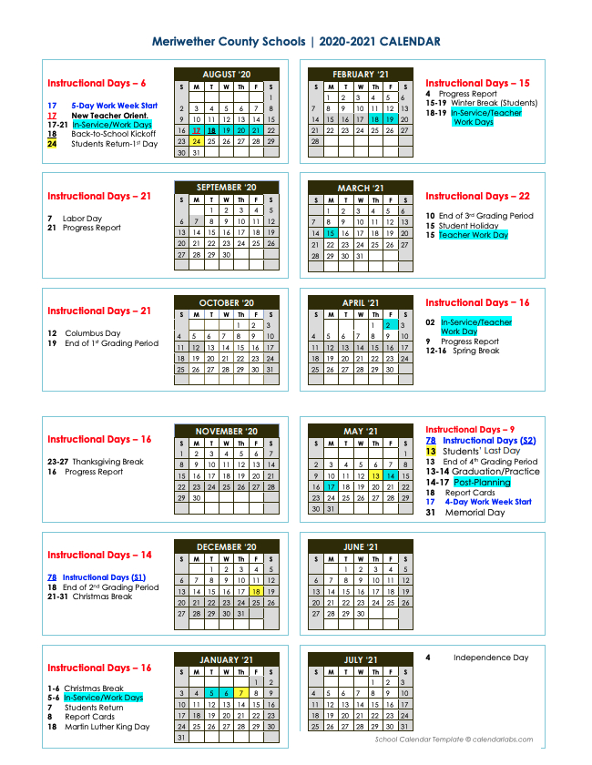 County Public Schools Calendar 2022 23 - August 2022 Calendar