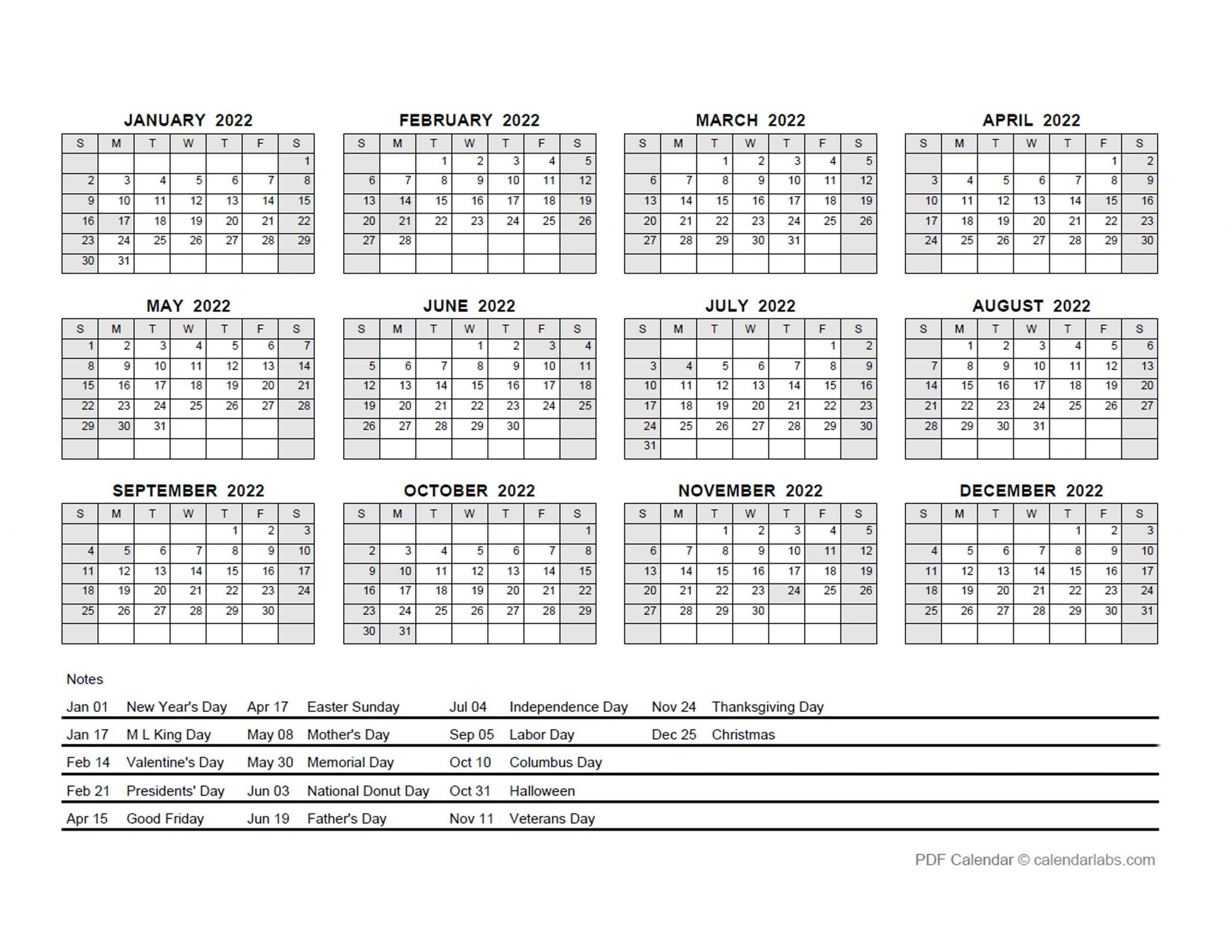 Create Your Calendar 2022 Bank Holidays | Get Your
