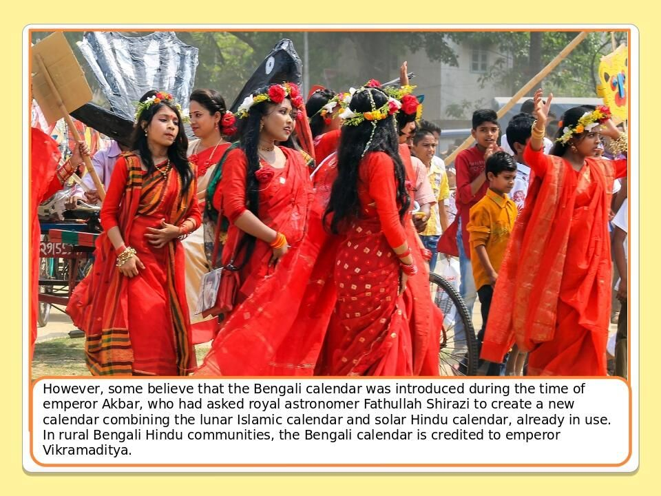 Презентація &quot;Festivals Around The World. Pohela Boishakh