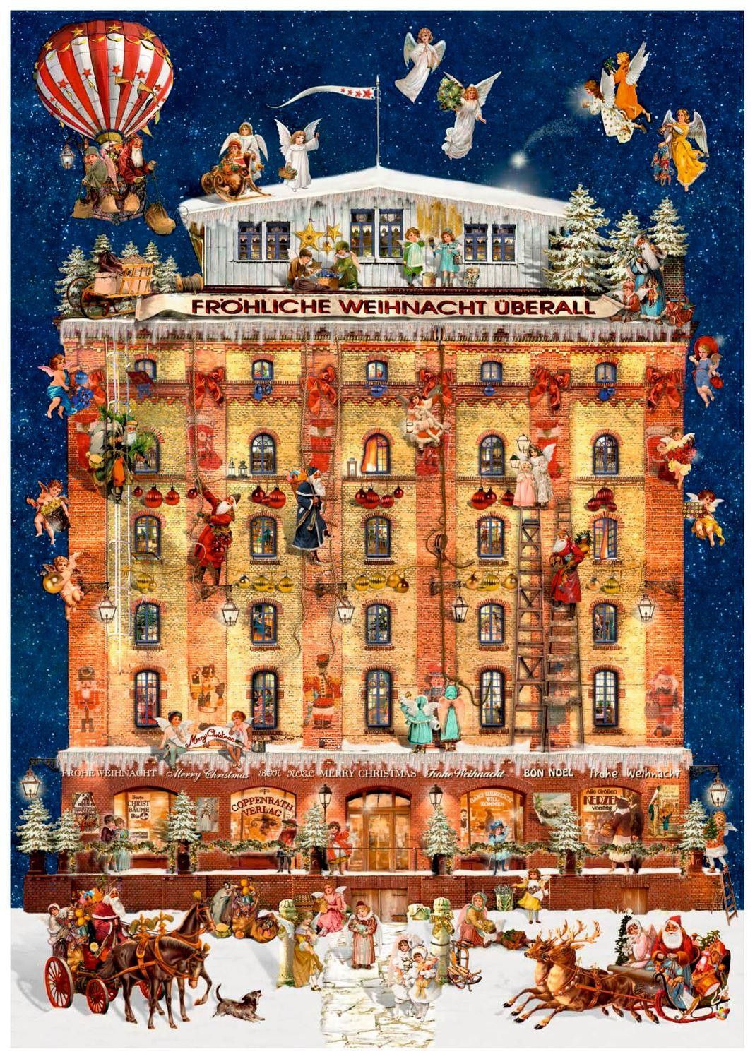 Deluxe Traditional Card Advent Calendar A4 ~ House In A