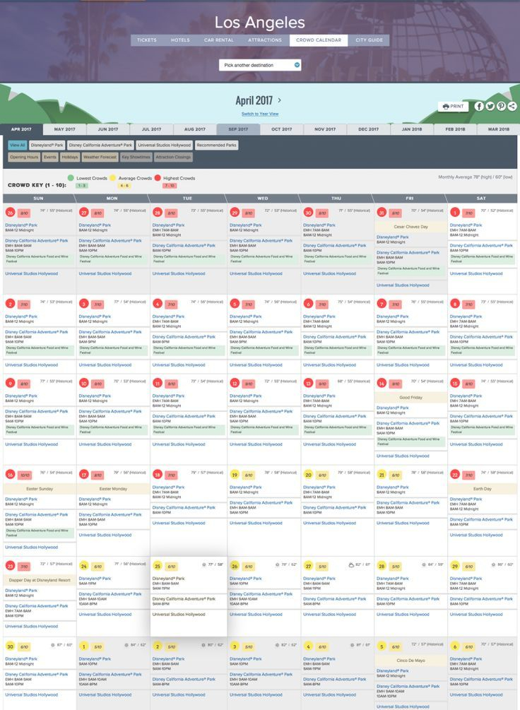 Disneyland Crowd Calendar 2022 | 2021 Printable Calendars