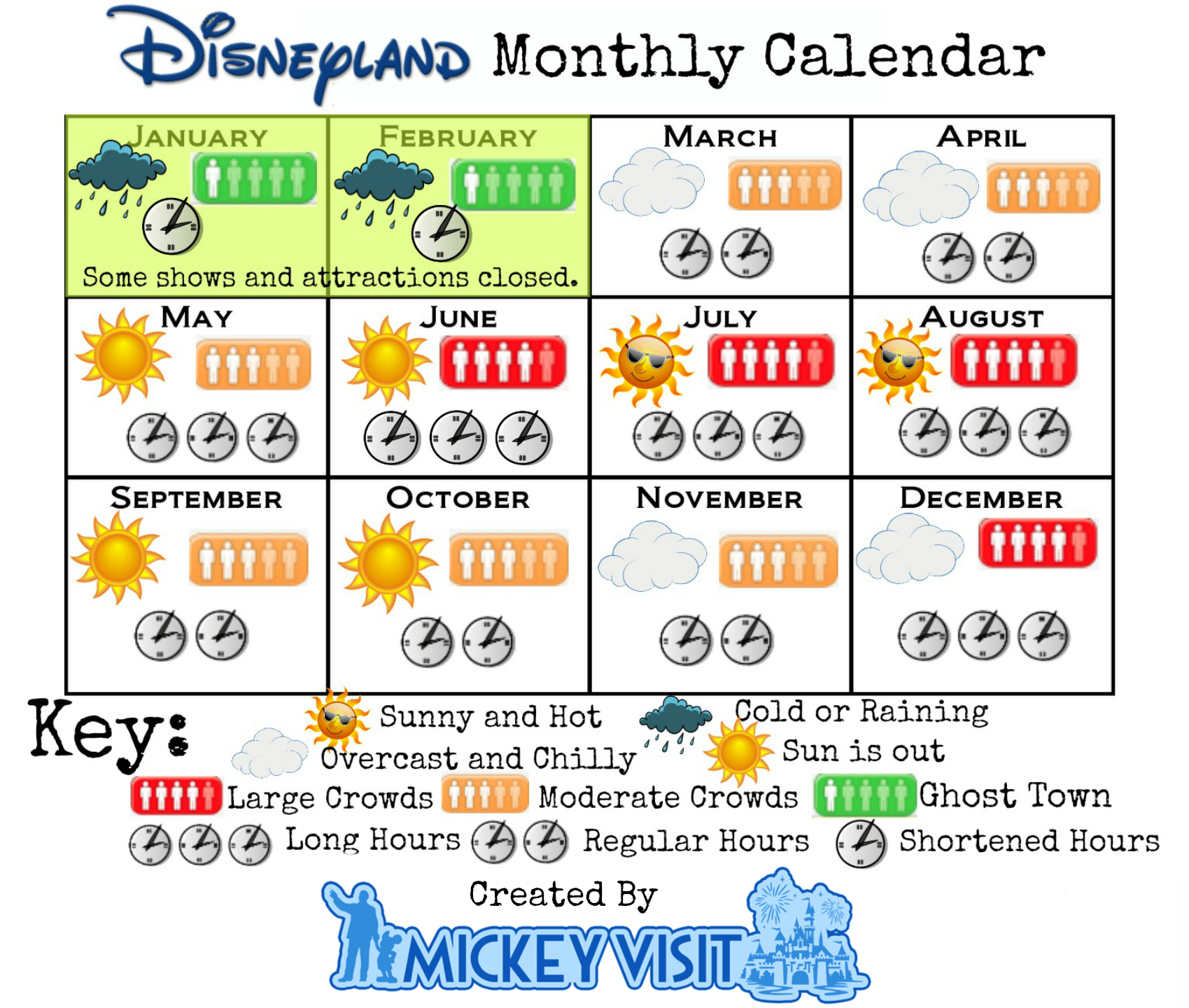 Disneyland Crowd Calendar - Best Times To Visit Disneyland