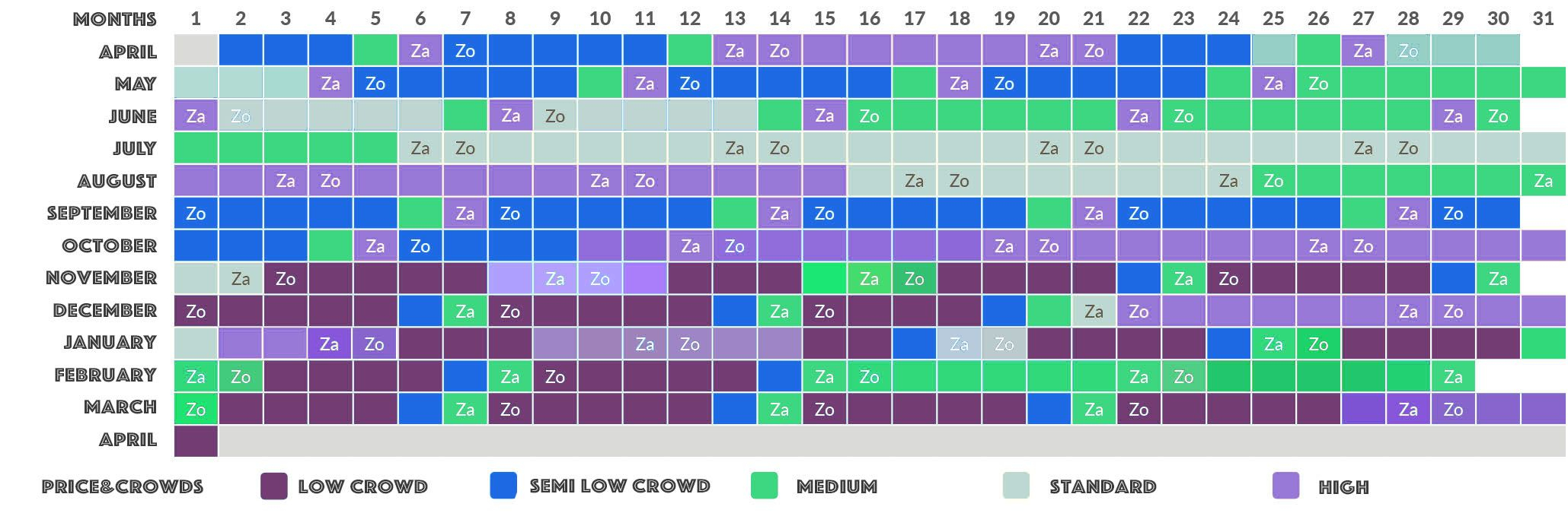 Disneyland Crowd Calendar November 2022 - May 2022 Calendar