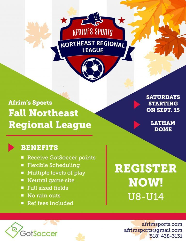 Fall Northeast Regional League - Afrim&#039;S Sports
