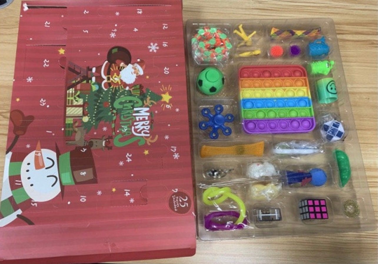 Fidget Toy Advent Calendar / Pop It Popping Sensory Toys