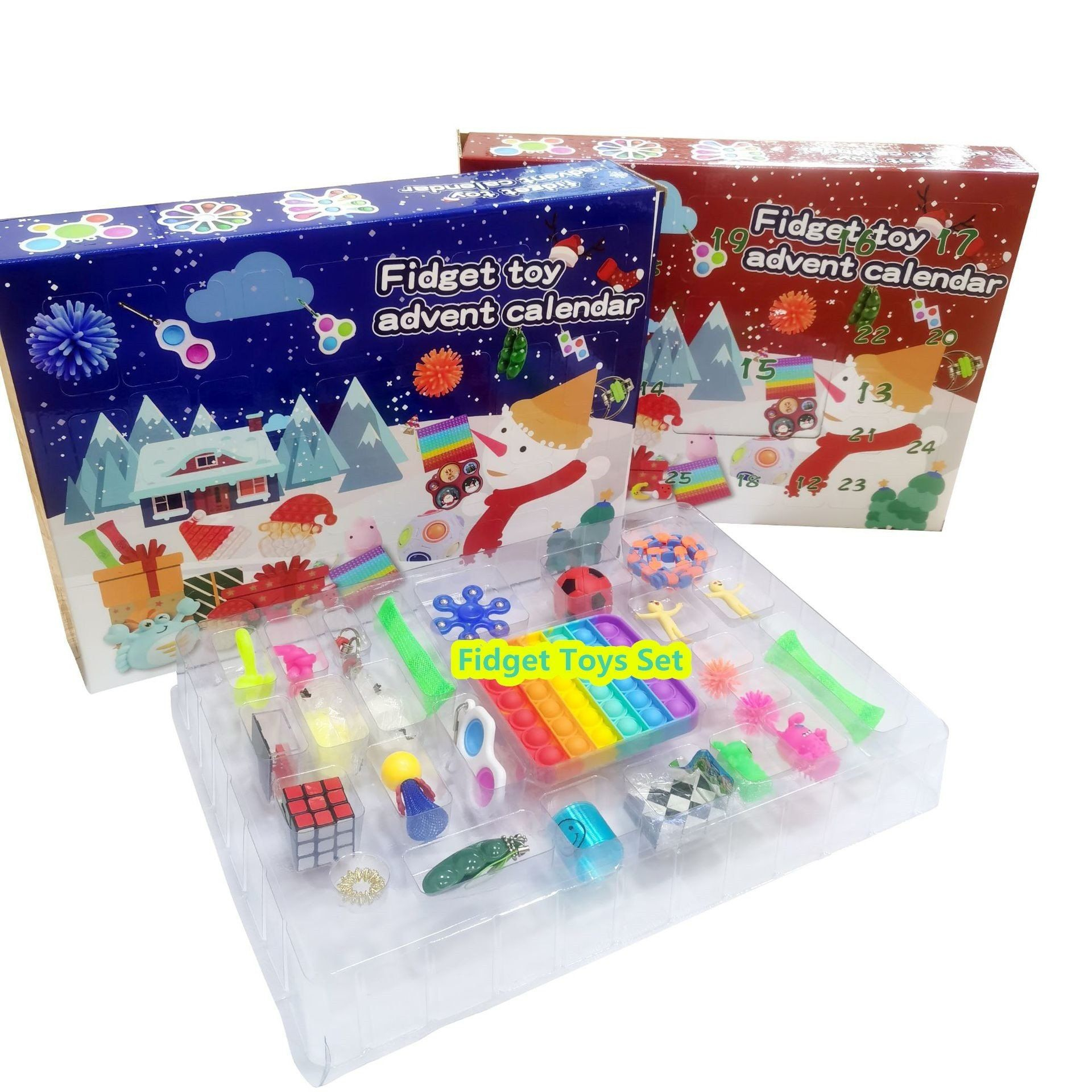 Fidget Toys 24 Days Christmas Advent Calendar Pack Anti