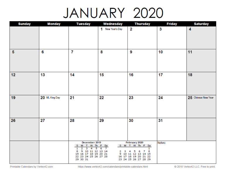 Free 2022 Printable Calendar One Page Per Month - Resume