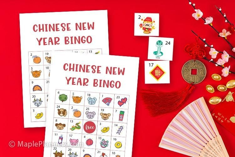 Free Printable Chinese New Years Eve Bingo | Fun