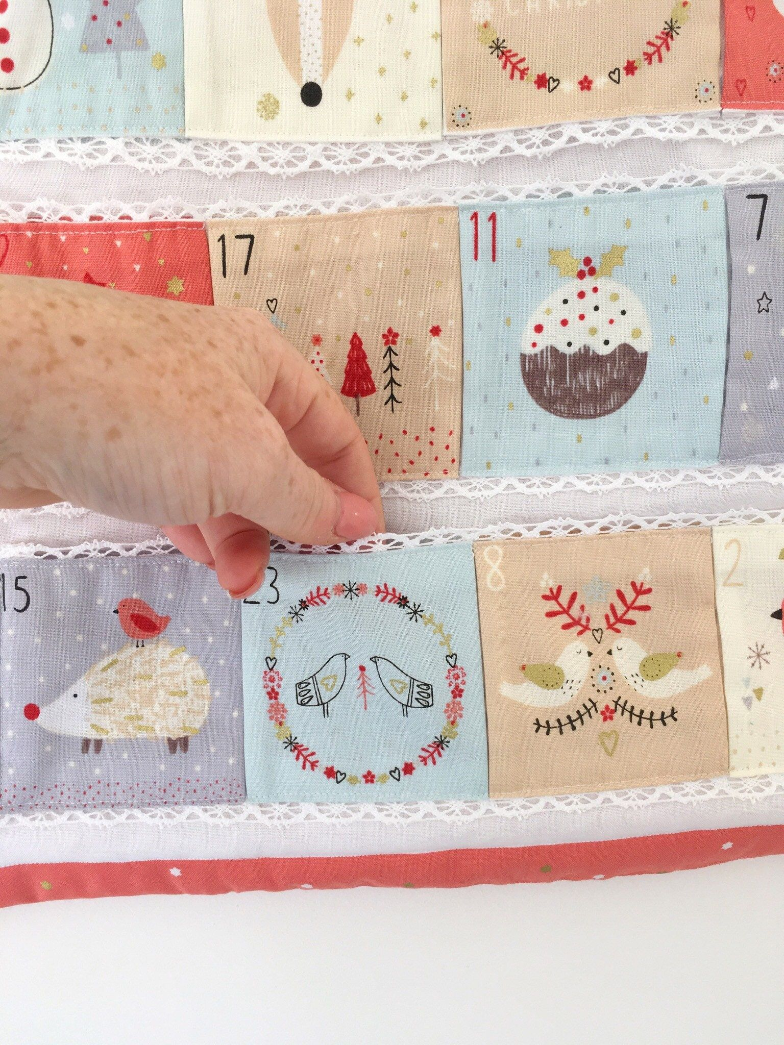 Free Shipping Fabric, Advent Calendar, Advent Panel