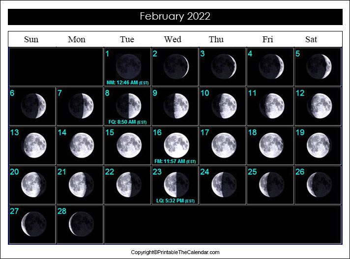 The Full Moon Calendar 2022 Italy