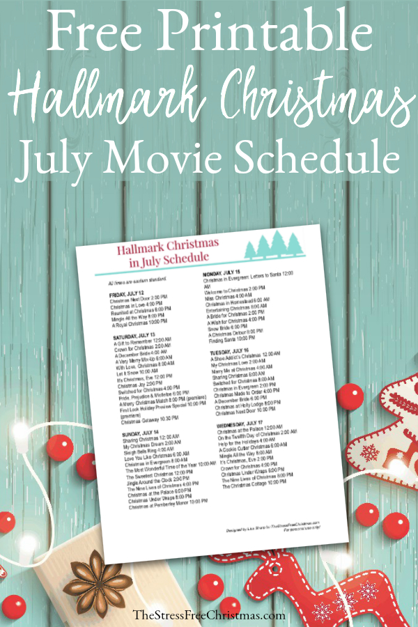 Hallmark Christmas Movies 2020 Printable Schedule 2022 At