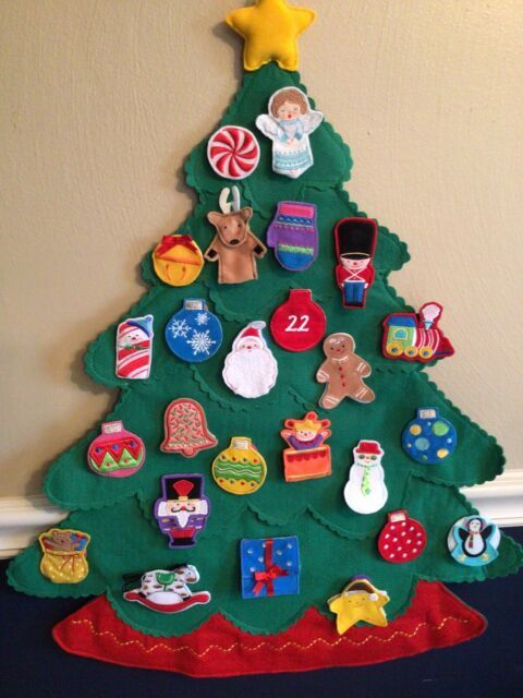 Hallmark Countdown To Christmas Advent Calendar Felt Tree