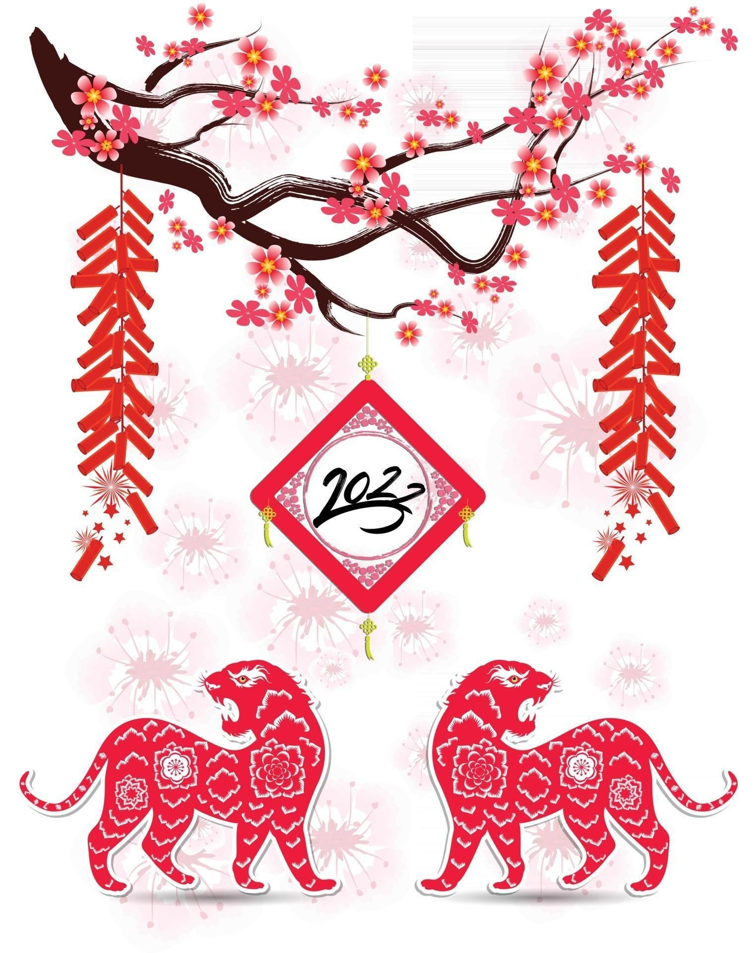 Happy Chinese New Year 2022 - Year Of The Tiger. 2753607