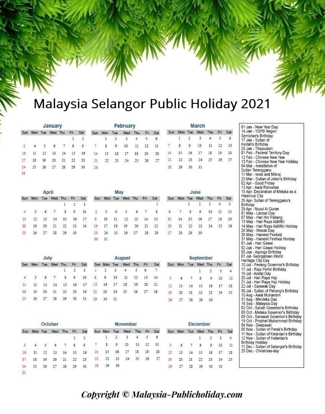 Hari Raya 2021 Holiday : 2021 School Term Holiday