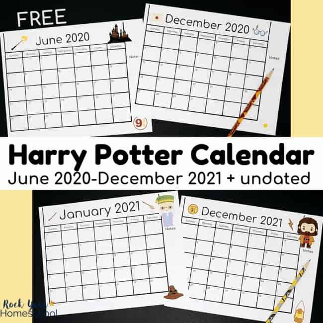 Harry Potter-Inspired Calendars - Rock Your Homeschool