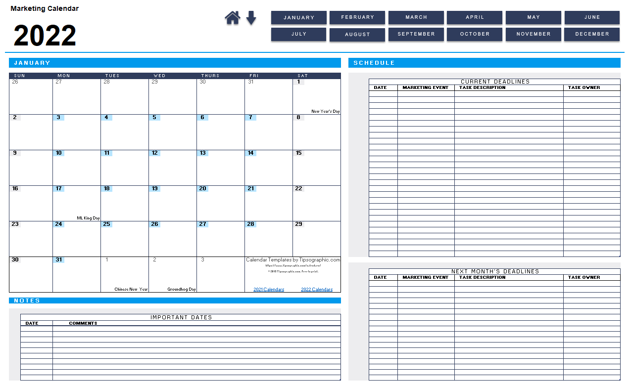 I Just Downloaded A Simple Free Marketing Calendar For