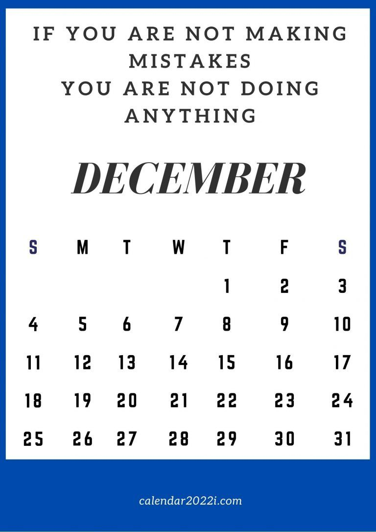 Inspiring 2022 Monthly Calendar With Quotes | Calendar 2022