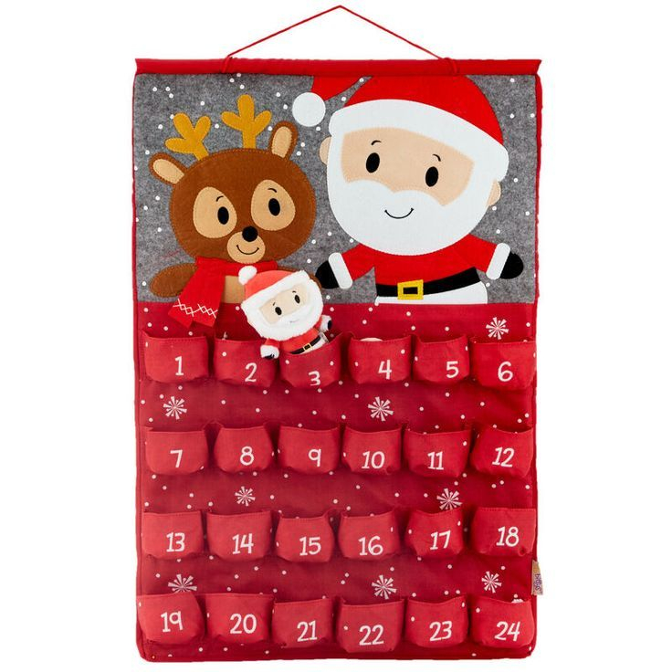 Itty Bittys® Santa Plush Christmas Countdown Calendar