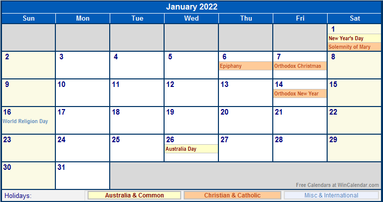 Effective January 2022 Calendar Uae Holidays