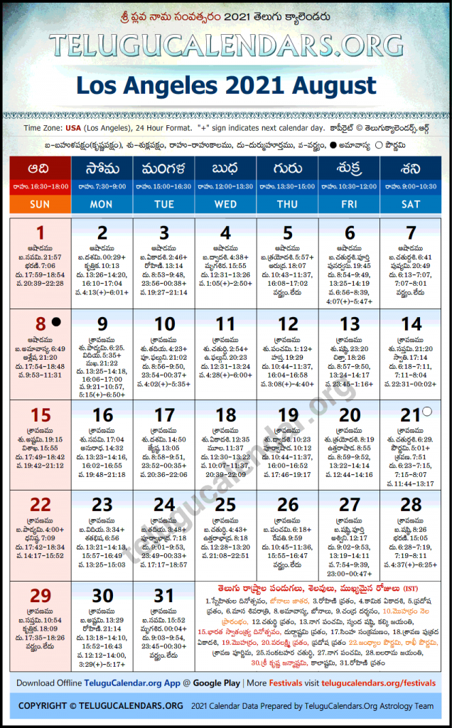 January 2022 Telugu Calendar Pdf Download | 2021 Printable