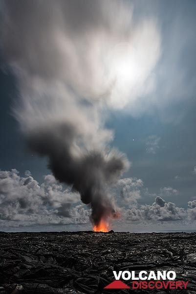 Kilauea Volcano (Hawaii): Colors (March 2017) - Steam