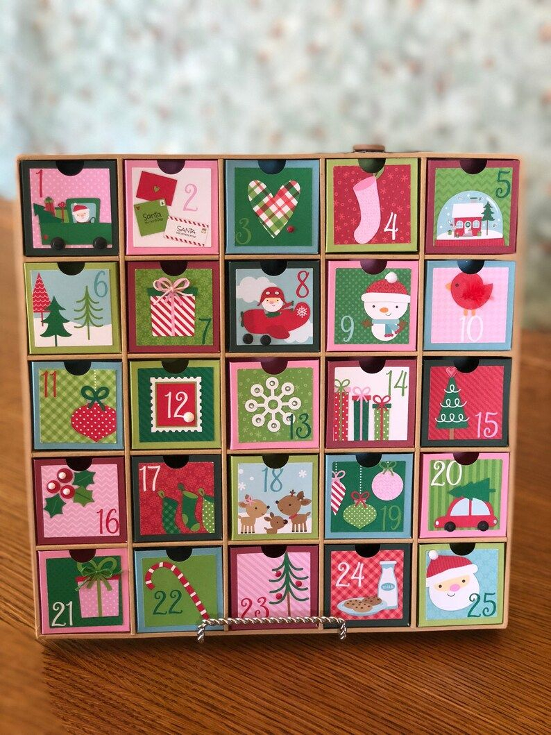 Kitschy Shadow Box Advent Calendar | Etsy