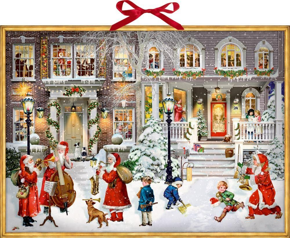 Large Deluxe Traditional Musical Christmas Carol Card