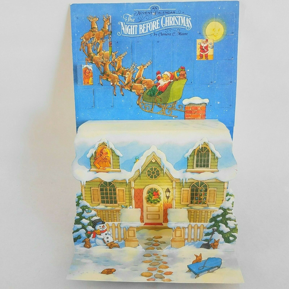 Lot Vintage Advent Christmas Calendars Western Germany 3D
