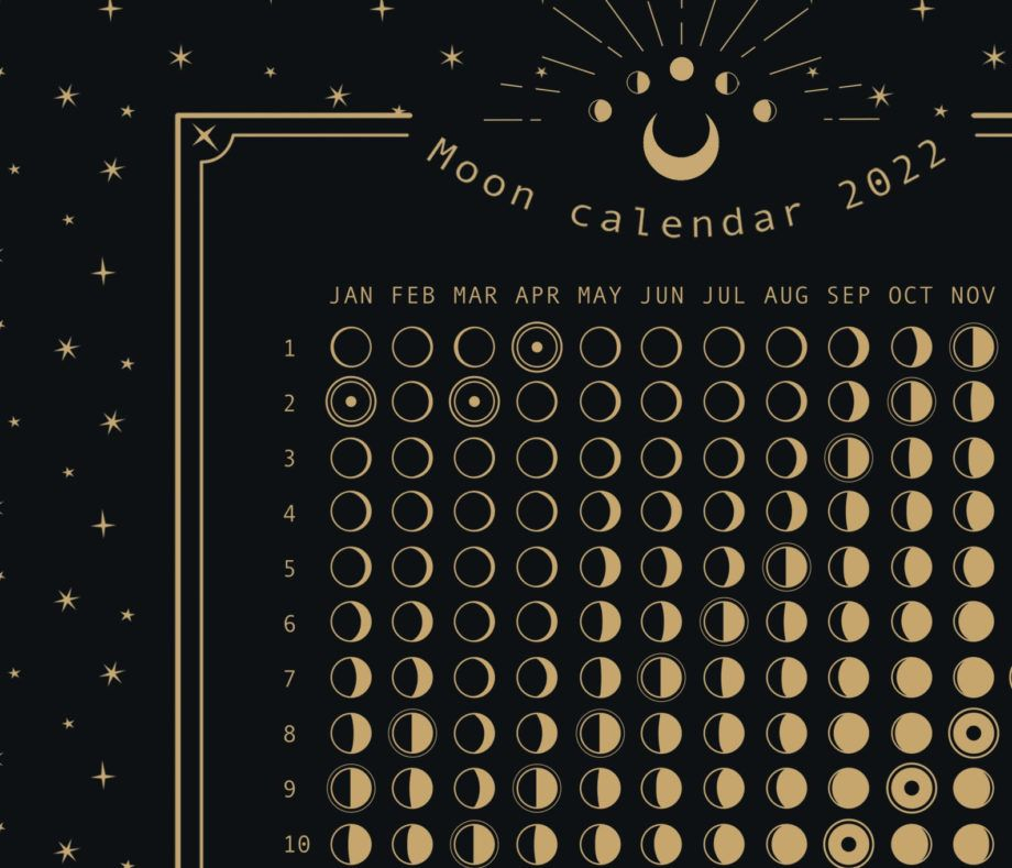 Lunar Calendar 2022 France