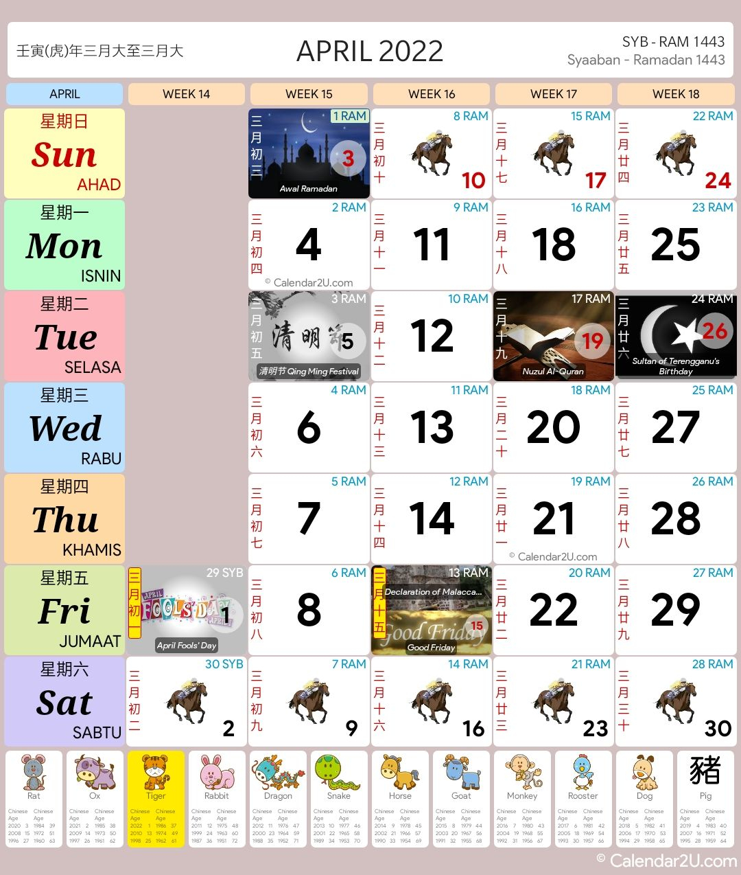 Malaysia Calendar Jan 2022