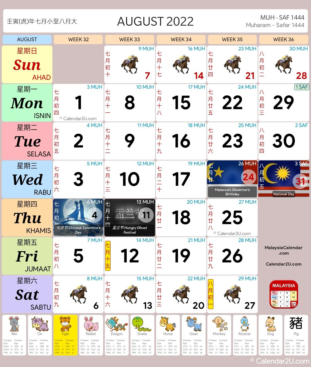 Malaysia Calendar Jan 2022