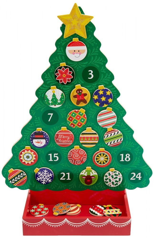 Melissa &amp; Doug 13571 Countdown To Christmas Wooden Advent