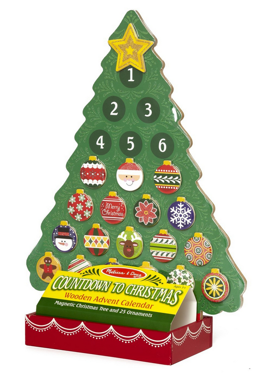 Melissa &amp; Doug Countdown To Christmas Wooden Advent