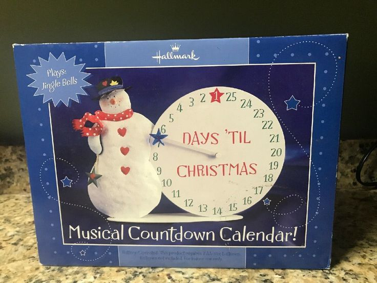 Nib Hallmark Musical Countdown Advent Calendar Plays