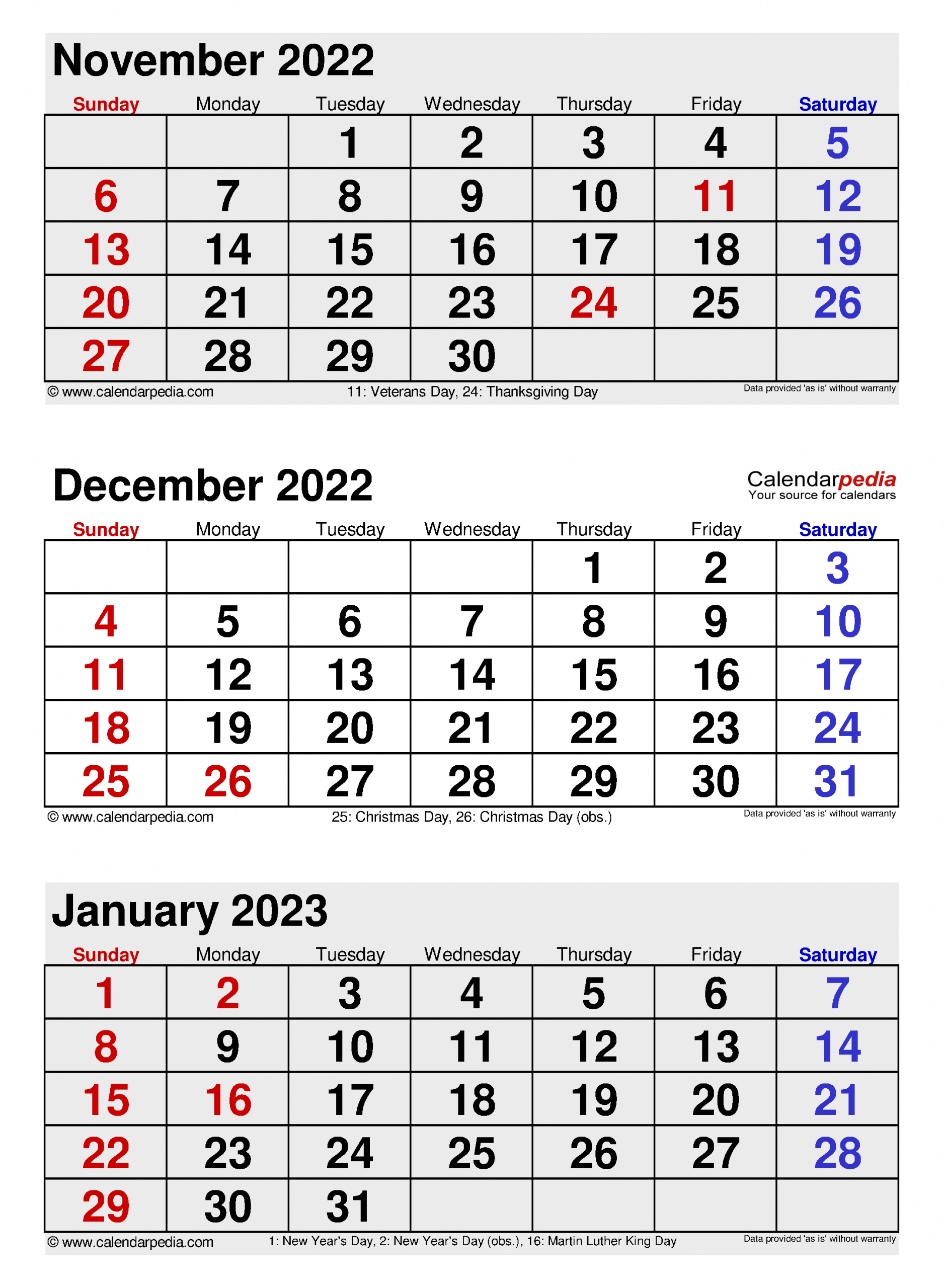 November December Calendar 2022 - April 2022 Calendar