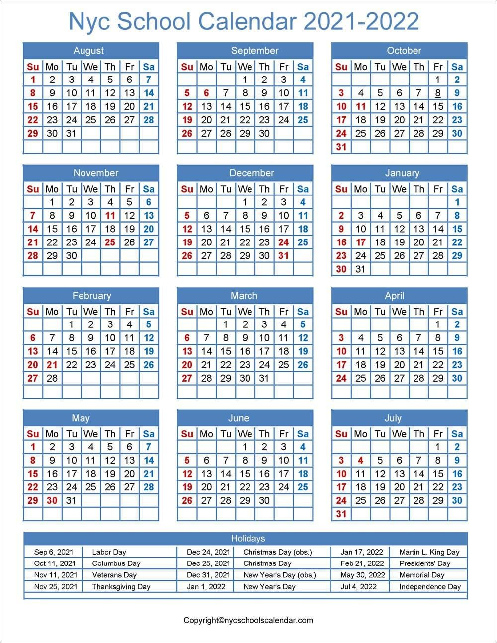 Nyc Boe Calendar