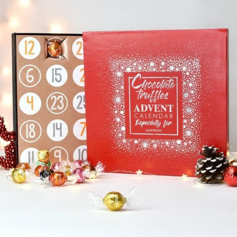 Personalised Chocolate Truffle Advent Calendar - Buy From