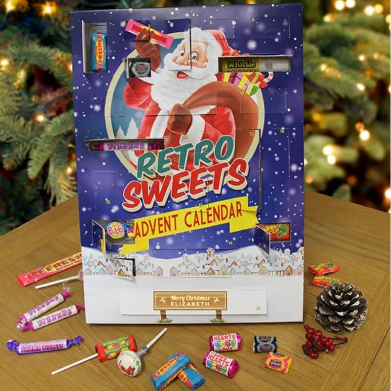 Personalised Retro Sweet Advent Calendar - Buy From