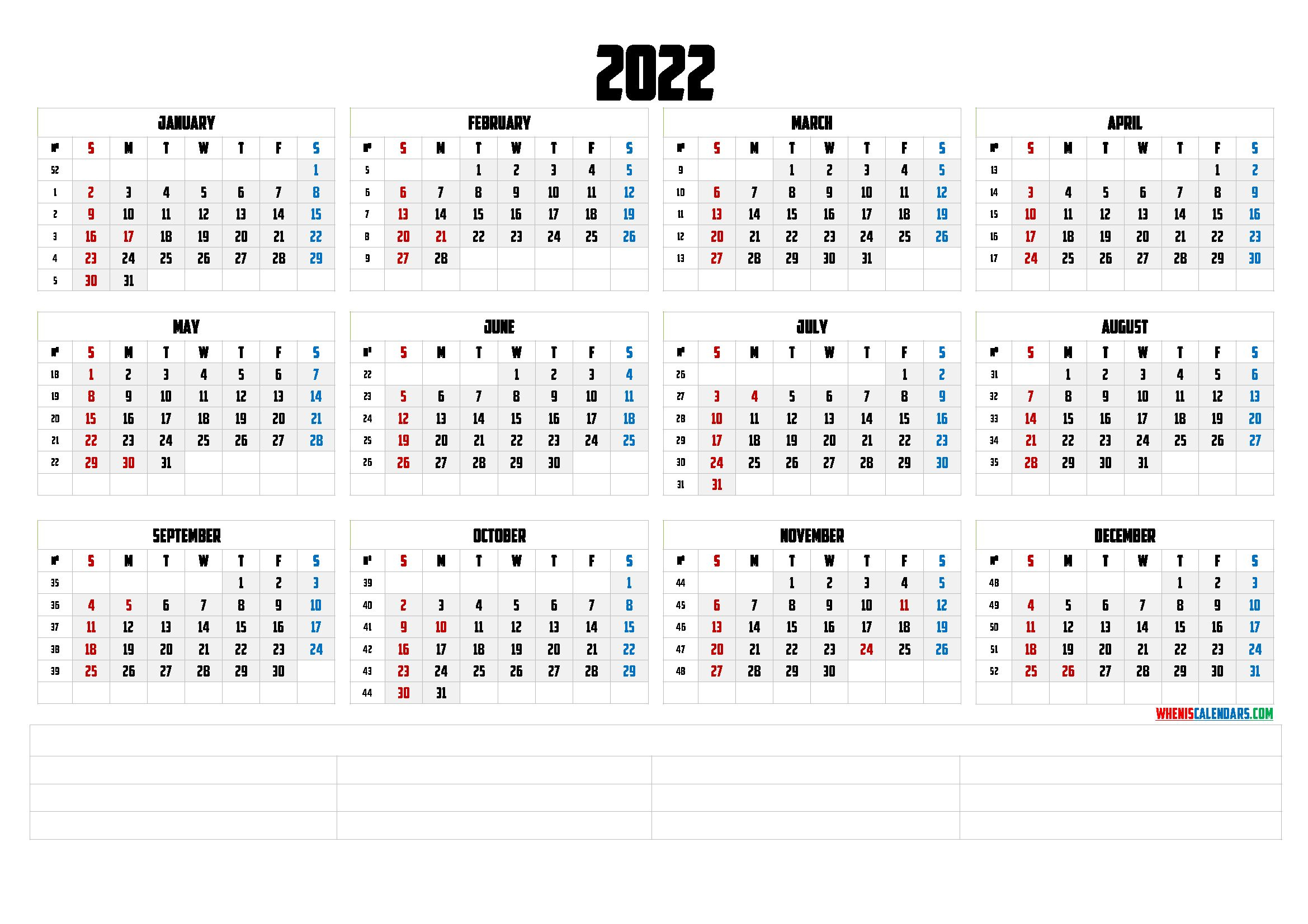 Universal March 2022 Calendar Xray