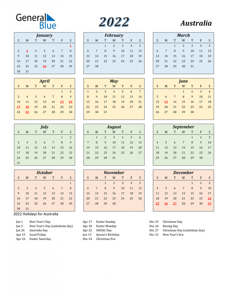 Qld School Holidays 2022 Calendar Pdf | 2021 Printable