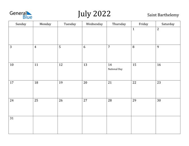 How to July Calendar For 2022