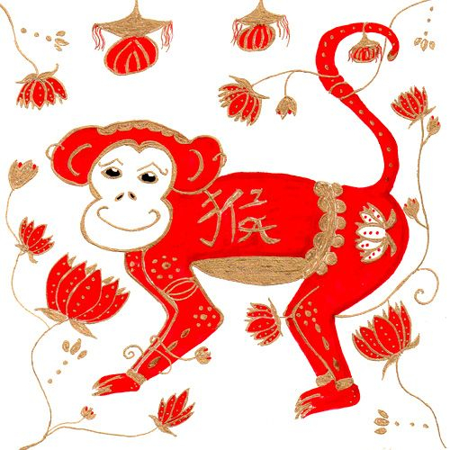 Sunfluer Designs: Chinese Zodiac Monkey