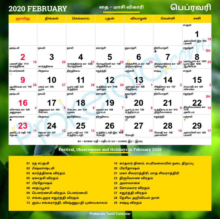 Tamil Calendar 2022 - Calendar Weeks